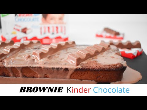 BROWNIE KINDER CHOCOLATE (Receta fácil) | Monsieur Cuisine