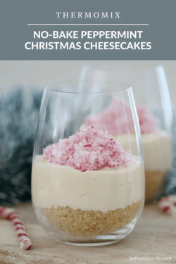 Cheesecakes navideños con menta sin hornear Thermomix