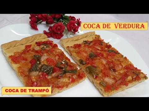 COCA de VERDURA en MONSIEUR Cuisine Connect/Plus/Thermomix/Mambo-COCA DE TRAMPÓ, RECETA MALLORQUINA