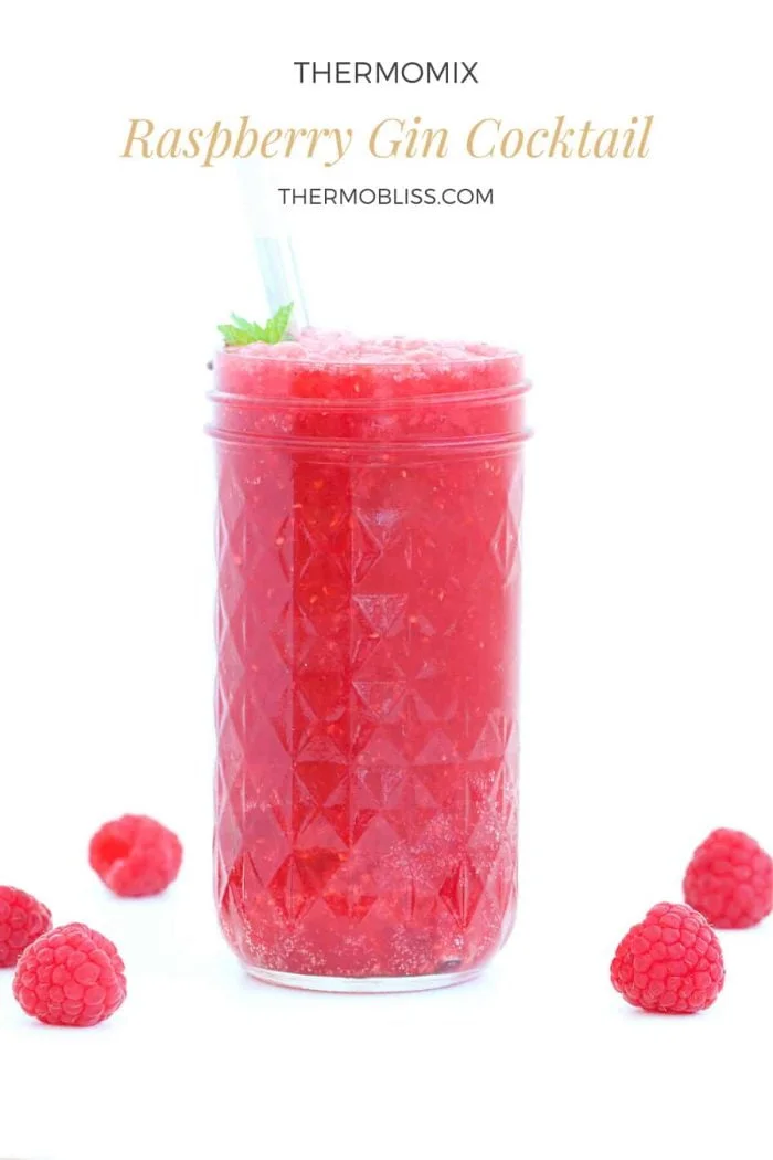 Cóctel de ginebra Thermomix Frambuesa