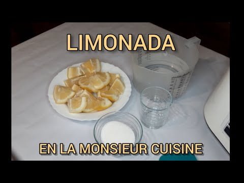 Cómo hacer limonada en la Monsieur Cuisine (Receta Sencilla)
