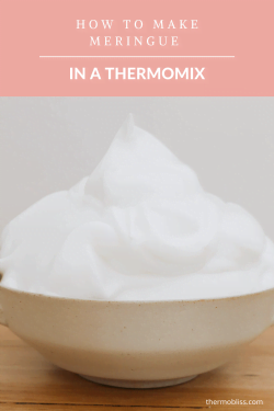 Cómo hacer merengue en una Thermomix