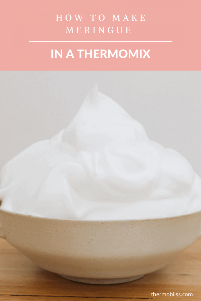 Cómo hacer merengue en una Thermomix