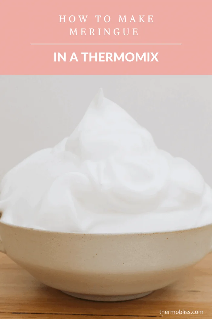 Cómo hacer merengue en una Thermomix
