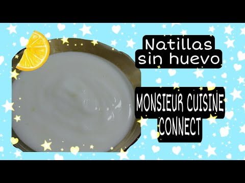 Cómo hacer NATILLAS de limón 🍋¡SIN HUEVO! -MONSIEUR CUISINE CONNECT