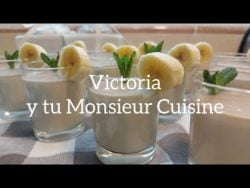 Como hacer una MOUSSE DE PLÁTANO muy fácil!🍌🍌😋Con Monsieur Cuisine y Thermomix