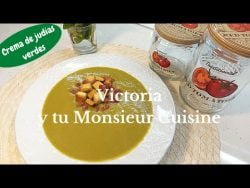 CREMA de JUDÍAS VERDES. Está de RECHUPETE🍵💚en Monsieur Cuisine y Thermomix