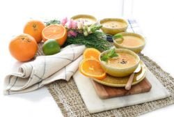 Crema de naranja sin huevos y sin gluten