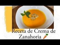 Crema de zanahoria rica y fácil de hacerla #receta