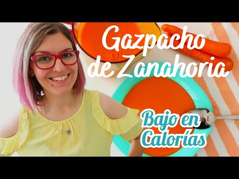 GAZPACHO DE ZANAHORIA Y TOMATE *Recetas Veraniegas FÁCILES Y BARATAS* Gazpacho Fácil SIN PAN