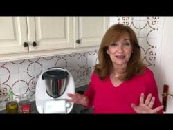 Guiso de patatas champiñones y jamón con thermomix/ Receta realizada por Justa Molina