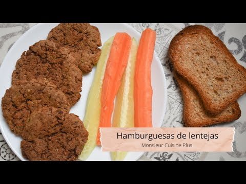 Hamburguesas de lentejas | RECETA SALUDABLE |  Monsieur Cuisine Plus