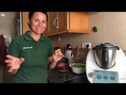 Judías verdes con tomate en Thermomix