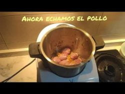 Lentejas estofadas con pollo en Monsieur Cuisine Connect