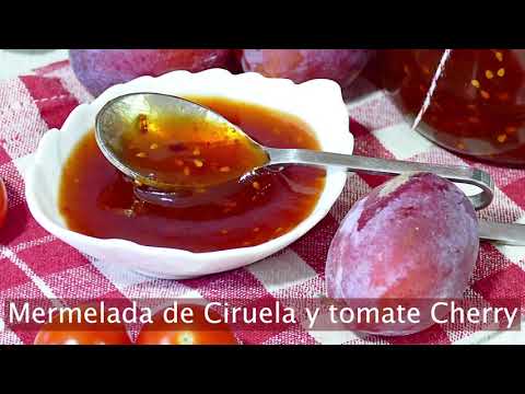 Mermelada de Ciruelas y Tomates Cherry con Thermomix 🍅