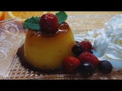 NARANJAS recién exprimidas!! FLAN DE NARANJA sin huevo en Monsieur cuisine y Thermomix.