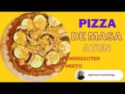 Pizza de masa de atún en Thermomix | cocina Keto | sin gluten