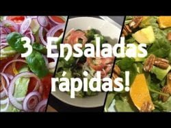 #Receta 25# 3 ensaladas super ricas y rápidas!