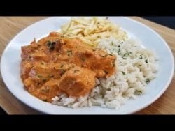 Receta Fácil de Strogonoff de Pollo con 3 ingredientes
