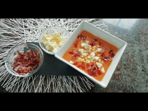 Salmorejo cordobés en Monsieur Cuisine