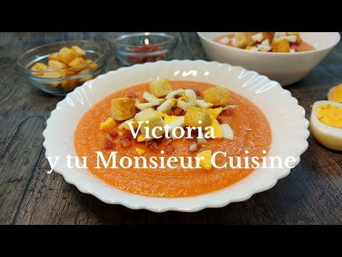 SALMOREJO CORDOBÉS, receta veraniega🌞en Monsieur Cuisine y Thermomix