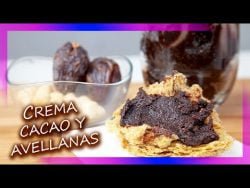 Saludable crema de cacao y avellanas con Thermomix ¡receta vegana! ¡sin azúcar!