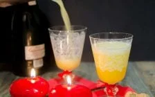 Sorbete de vino blanco y lima-limón