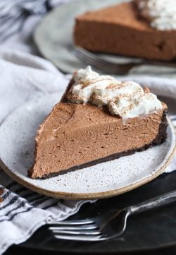 Cheesecake cremoso de nutella sin hornear