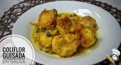Coliflor Rebozada en Salsa – Receta Casera