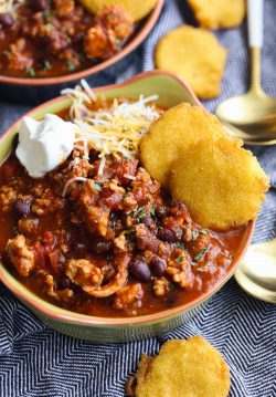 El mejor chile de pavo fácil (receta de ingrediente secreto)