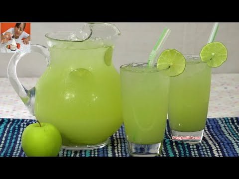 AGUA PARA HIDRATARSE EN ESTE CALOR!!! | LIMONADA DE MANZANA | Recetas en Casayfamiliatv