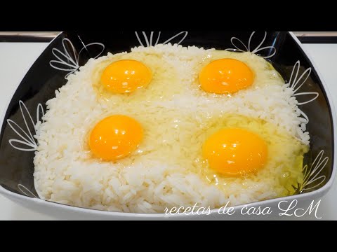 ARROZ FRITO CON HUEVO RECETA FÁCIL , RÁPIDA Y ECONÓMICA / HUEVO CON ARROZ / EGG WITH RICE / LM