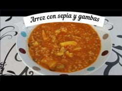 Arroz meloso con sepia y gambas en Monsieur Cuisine Connect