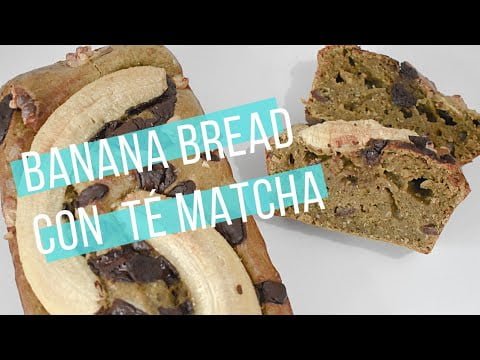Banana bread con TÉ MATCHA | Monsieur Cuisine Plus | RECETA SALUDABLE