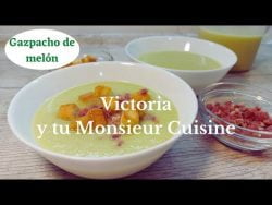 Como hacer gazpacho de melón🍈con Monsieur Cuisine y Thermomix. La🌟estrella del verano