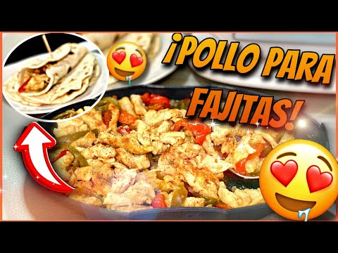 FAJITAS de pollo 100% HECHAS con THERMOMIX