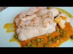 Merluza en salsa Navarra, fácil y rico con Thermomix