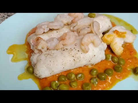 Merluza en salsa Navarra, fácil y rico con Thermomix