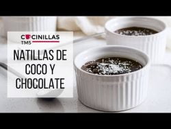 Natillas de Coco y Chocolate | Recetas Thermomix