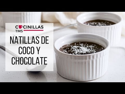 Natillas de Coco y Chocolate | Recetas Thermomix