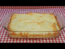 Pastel caliente de pan de molde con jamón y queso (Receta fácil y económica)