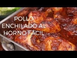 POLLO ENCHILADO AL HORNO JUGOSO // #POLLOENCHILADO #POLLOALHORNO #RECETA FÁCIL