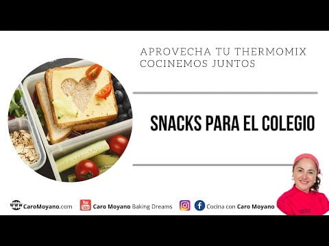 Recetas fáciles, saludables de snack casero, con Thermomix, especiales para el regreso a clases