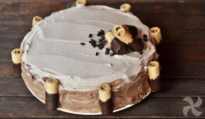 Tarta dos chocolates, para cumpleaños