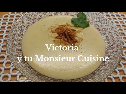 Vichyssoise o crema de puerros, fácil y muy cremosa. En Monsieur Cuisine y Thermomix