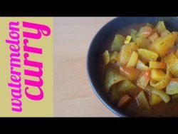 WATERMELON RIND CURRY RECIPE #shorts #cortos #recipe #watermelonsugar #watermelon #sandia #receta