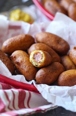 Receta casera de mini perros de maíz