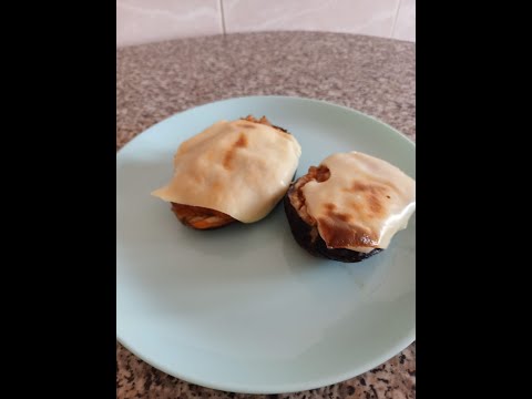 Berenjenas rellenas de atún, fácil y rico con Thermomix