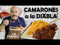 CAMARONES a la DIABLA con ARROZ (La Receta) | La Parrilla de Lupillo Rivera