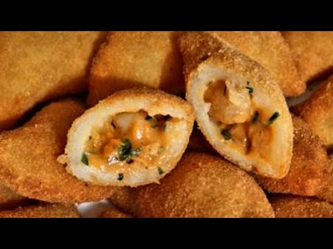 Cocina con Thermomix (Receta de empanadillas rebozadas de langostino "Rissóis")